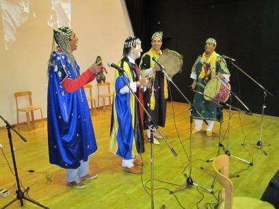 Die Marokkanische Gnaoua Folkloregruppe