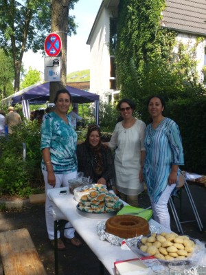 Die Frauen des Vereins haben an dem Straßenfest