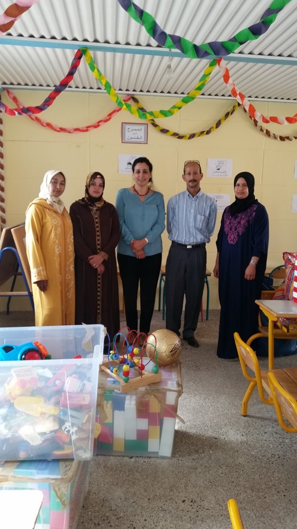 Förderung der Vorschulkinder aus der Gegend Ouled Mrabet Region Essaouira